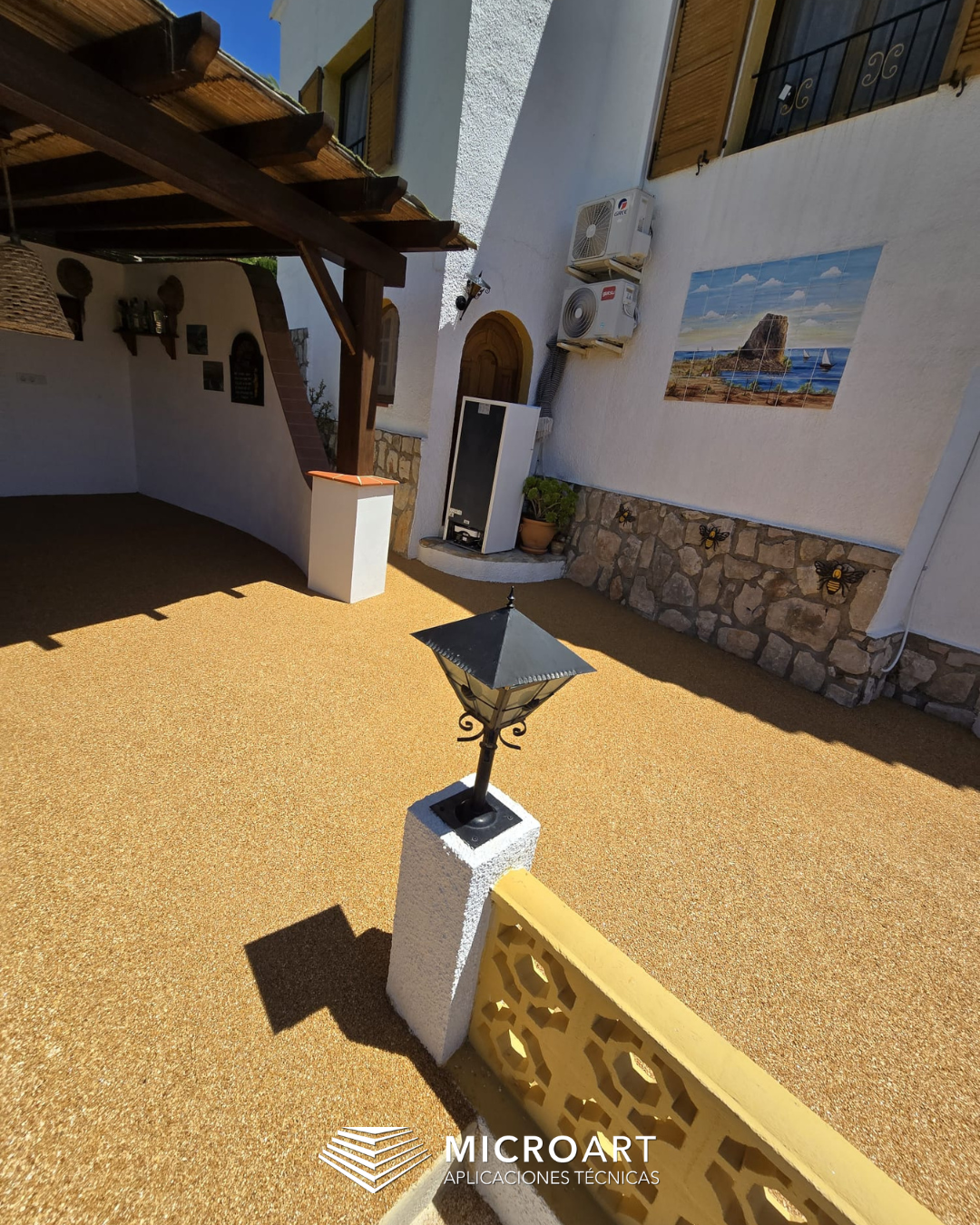 Pavimento drenante en vivienda unifamiliar